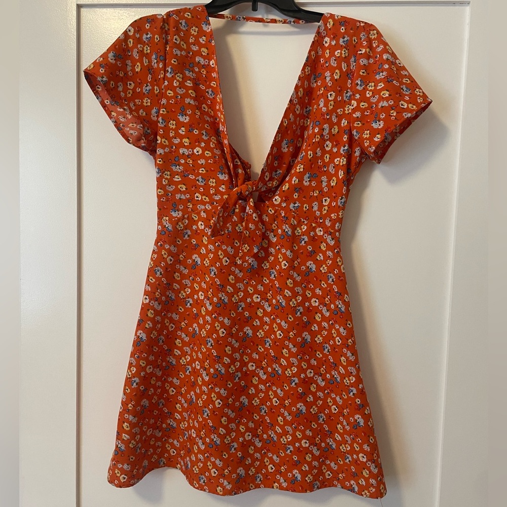 Red Floral Sun Dress